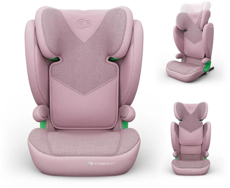 JUNIOR FIX 2 PLUS - Autostoel 4-12 jaar kind - 100-150 cm by Kinderkraft in Roze – product photo