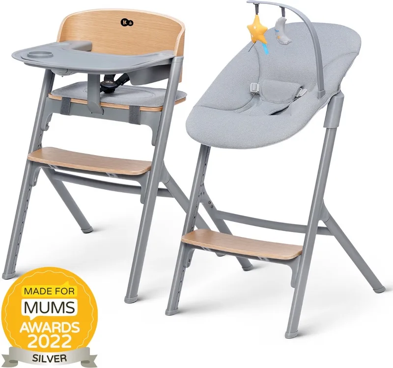 LIVY 4-in-1 Kinderstoel met CALMEE Schommelstoel – Vanaf Geboorte tot 110 kg – Verstelbare Zitting – Ergonomisch Ontwerp – Nederlands Design – Hout van Kinderkraft in Overig – productfoto