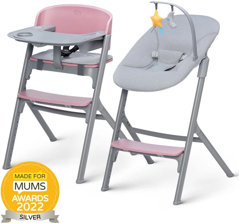 LIVY 4-in-1 Kinderstoel met CALMEE Schommelstoel - Voor Pasgeborenen tot 110 kg - Verstelbare Zitting en Ergonomische Rugleuning van Kinderkraft in Roze – productfoto