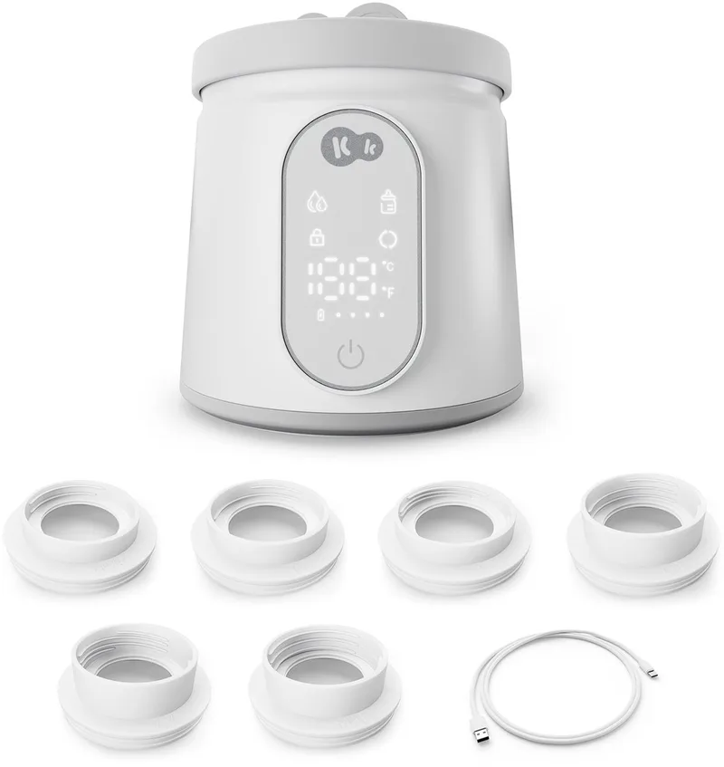 MICARE - Flessenwarmer - Draagbaar - Warmhoudfunctie tot 6 uur - Ontdooifunctie by Kinderkraft in Wit – product photo