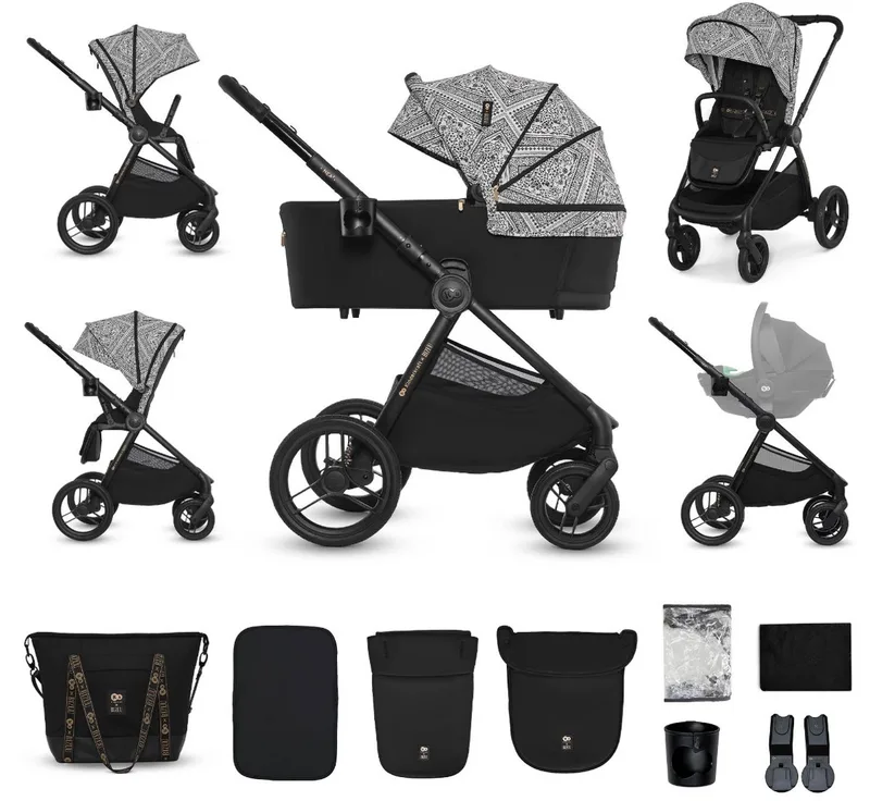 NEA 2 2-in-1 Kinderwagen – Reiswieg & Wandelzitje – Tot 22 kg – Lichtgewicht & Wendbaar de Kinderkraft en Lunar Black – photo produit