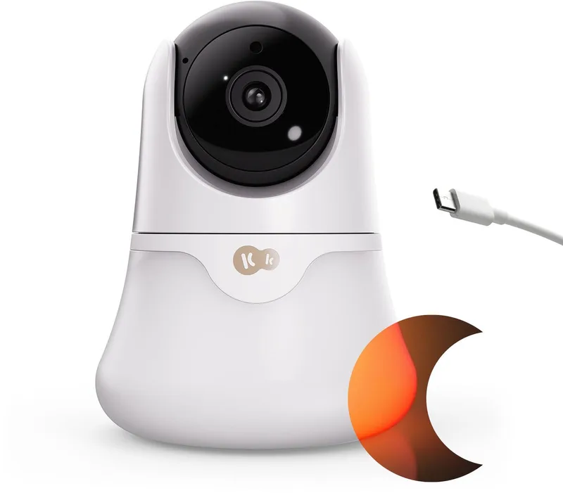NITEEYE GLOW - Extra camera babyfoon - Full HD - Nachtmodus - Temperatuursensor van Kinderkraft in Wit – productfoto