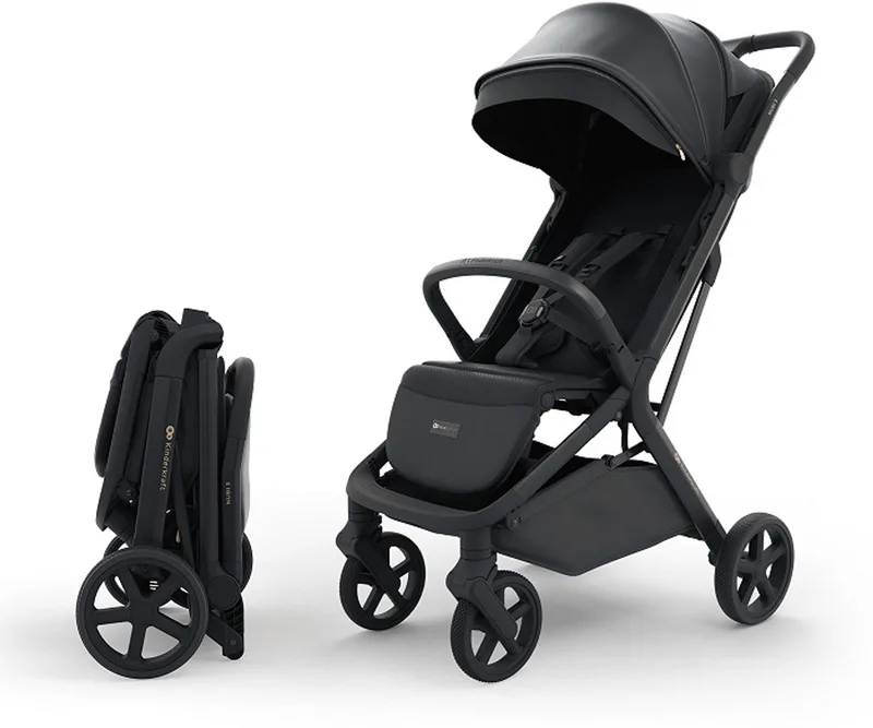NUBI 3 Buggy – Lichtgewicht & Automatisch Inklapbaar – Tot 27 kg – Verstelbare Rugleuning by Kinderkraft in Zwart – product photo