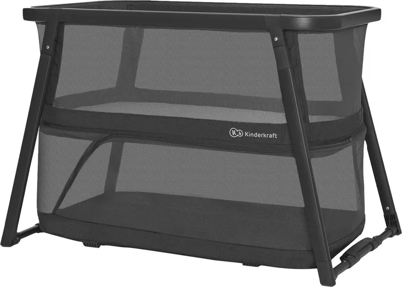 SOFI PLUS - Reisbedje - Box - Wiegje - Ingeklapt - Grijs van Kinderkraft in Zwart – productfoto