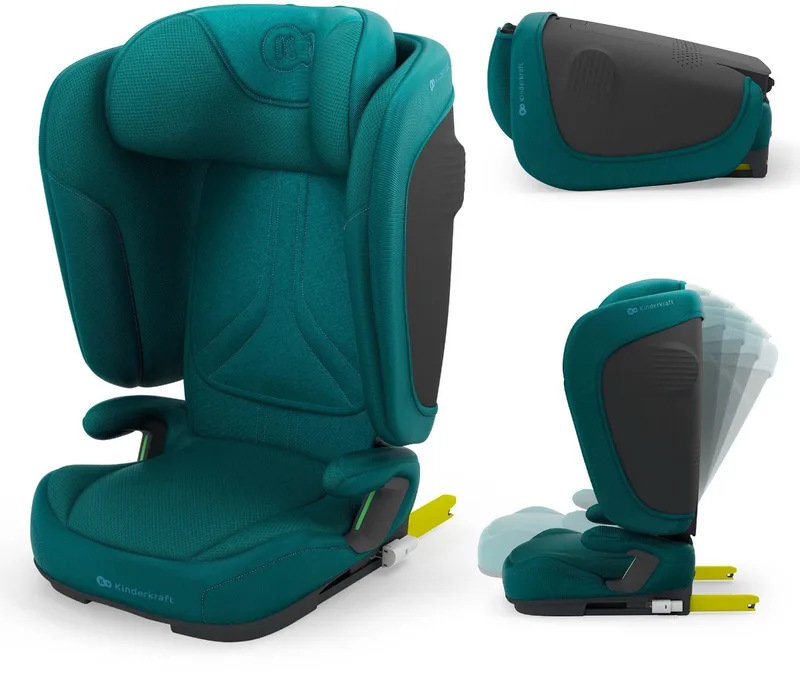 UNITY 2 Autostoel – 100-150 cm – Met Isofix – Groep 2/3 – Groen van Kinderkraft in Grijs – productfoto