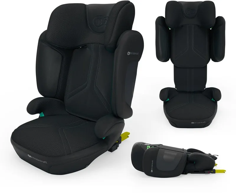 XPAND 2 PRO i-Size Autostoel – 100-150 cm – Met ISO-FIX – Groep 2/3 – DUO EXPAND systeem van Kinderkraft in Zwart – productfoto