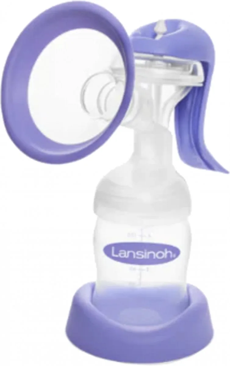 Manuele borstkolf by Lansinoh in Transparant en paars – product photo