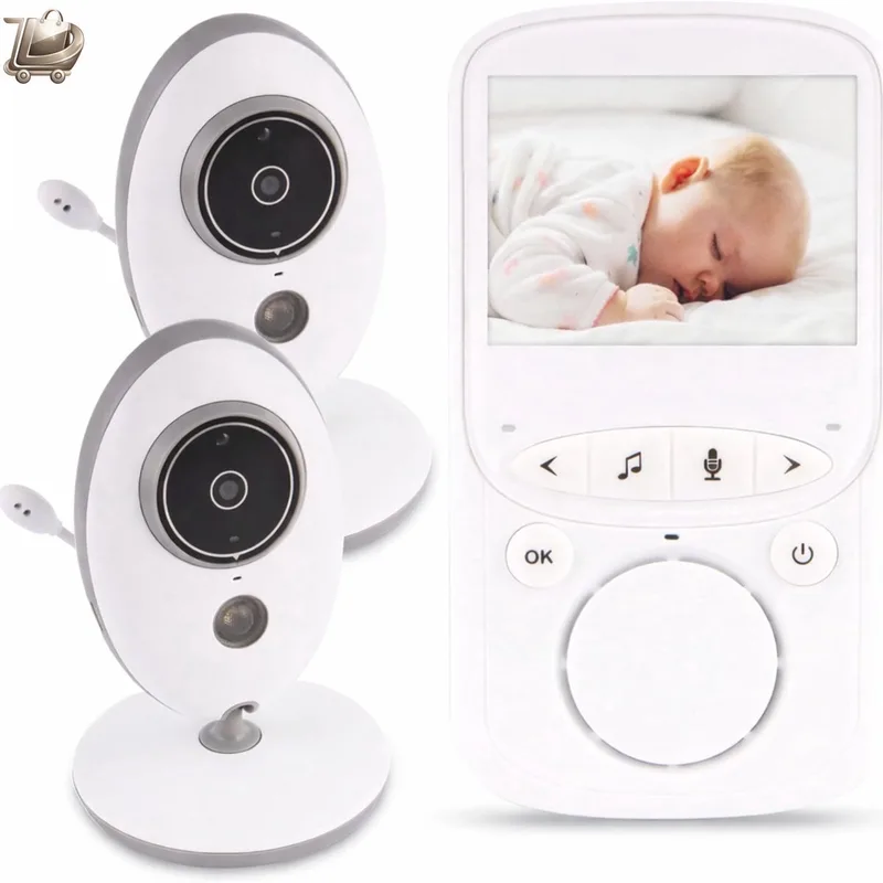 Babyfoon met camera — 2-weg communicatie — Nachtzicht & VOX-modus — Bereikalarm & voedingsherinnering — Met slaapliedjes de Lionelo en Wit – photo produit