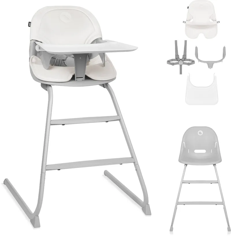 Dalia 2in1 - Kinderstoel - van 6 maanden tot 60 kg - Stabiel frame - Lichtgewicht – 3,5 kg - Draaggreep - Traditionele kinderstoel van Lionelo in Grijs – productfoto