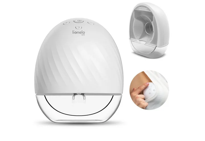 Elektrische Milchpumpe Fidi Free, Set, Elektrische Milchpumpe, Frei Hände Milchpumpe, Sehr leise, USB-C, Akku mit hoher Kapzität by Lionelo in Weiß – product photo