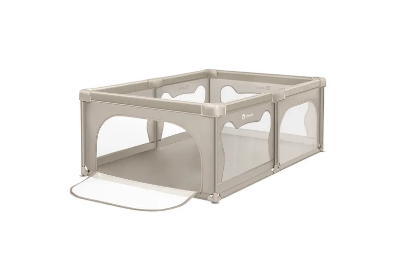 Laufgitter WILLOW XL (Set), sehr große Spielfläche, 2 abschließbare Seiteneingänge van Lionelo in Beige – productfoto