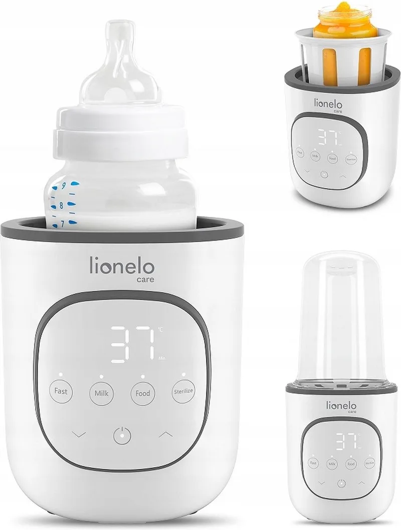 Thermup 2.0 Flessenwarmer 5in1 - Verwarming van vloeistoffen en eten - sterilseren en ontdooien - BPA-FREE - Overhittingsbeveiliging - Thermostaat - Automatische uitschakeling bij watertekort de Lionelo en Wit – photo produit