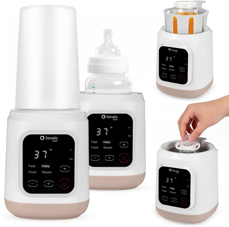 ThermUP 3.0 – Baby Flessenwarmer 6in1: Sterilisator, Flesverwarmer, Snel Opwarmen & Ontdooien, Warmhouden 24u, Vloeistoffen en Eten - Flessen - 35-100°C - 400W - BPA-FREE de Lionelo en Wit – photo produit
