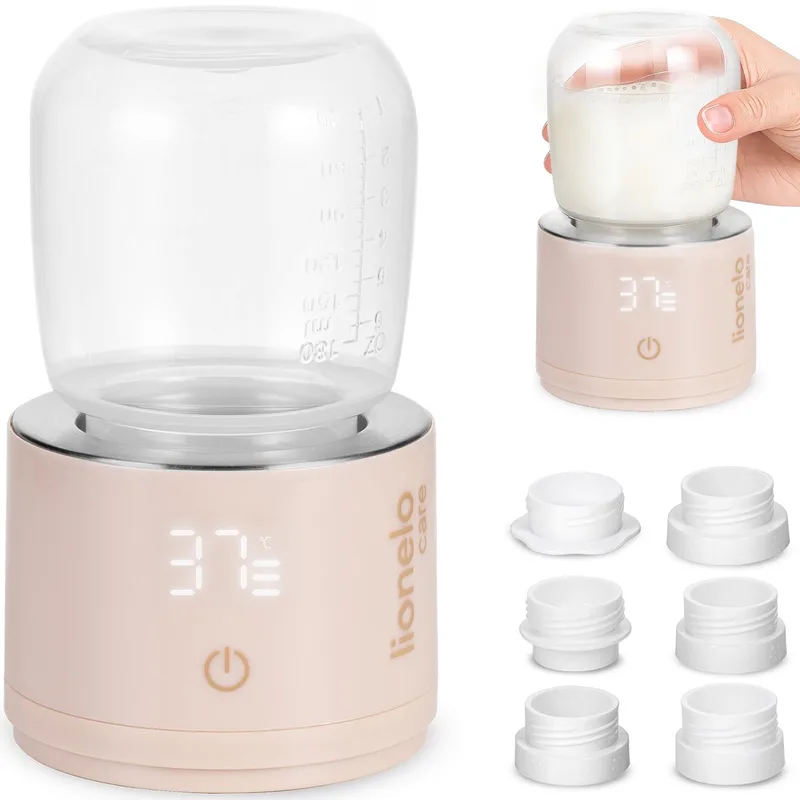 Thermup Flessenwarmer – Supersnel Verwarmen in 3 min – Warmhouden tot 6 uur – Container van 180 ml – USB-C – 5 Flessenadapters – 37–50°C – Compact & Reisvriendelijk – Baby Melkverwarmer voor Thuis en Onderweg by Lionelo in Swift – product photo