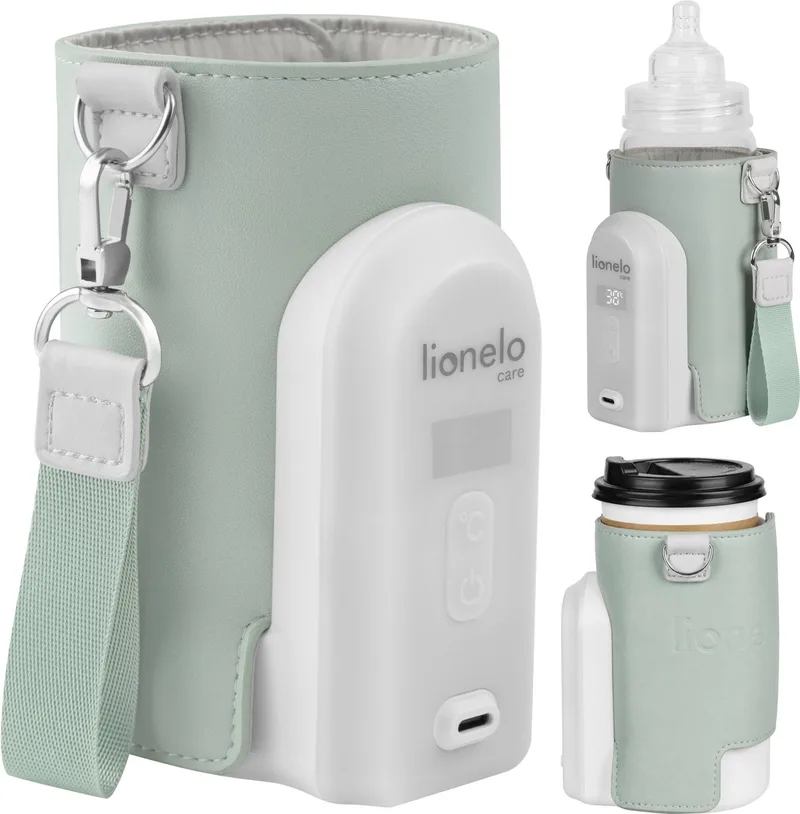 Thermup Go Evo Flessenwarmer - Mobiel - 5 Temperatuurniveaus - USB-C Opladen - Tot 9 Uur Warmte - Geschikt voor Glas en Plastic de Lionelo en Groen – photo produit