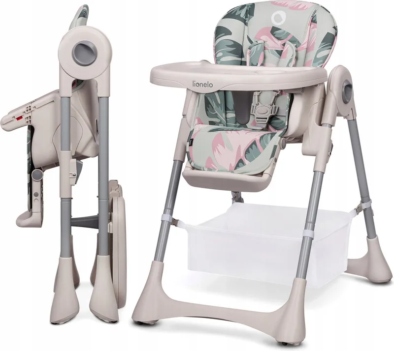 Zanna - Kinderstoel - verstelbare - Stabiel, stalen frame - tot 3 jaar by Lionelo in Roze – product photo