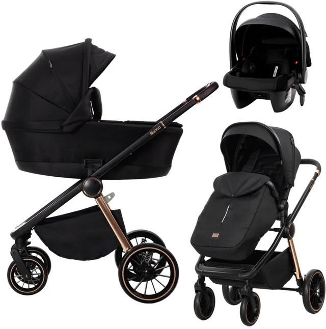 Bianca Black 3-in-1 Kinderwagen incl. i-Size Autostoel