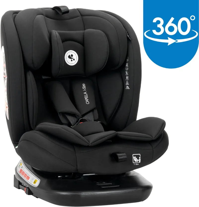Capella Black 40-150 cm 360° i-Size Autostoel by Lorelli in Zwart – product photo