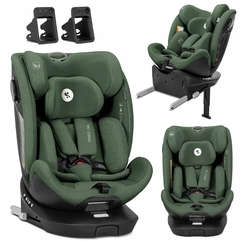 Perseus Autostoel 360° I-SIZE ISOFIX 0-36kg van Lorelli in Groen – productfoto