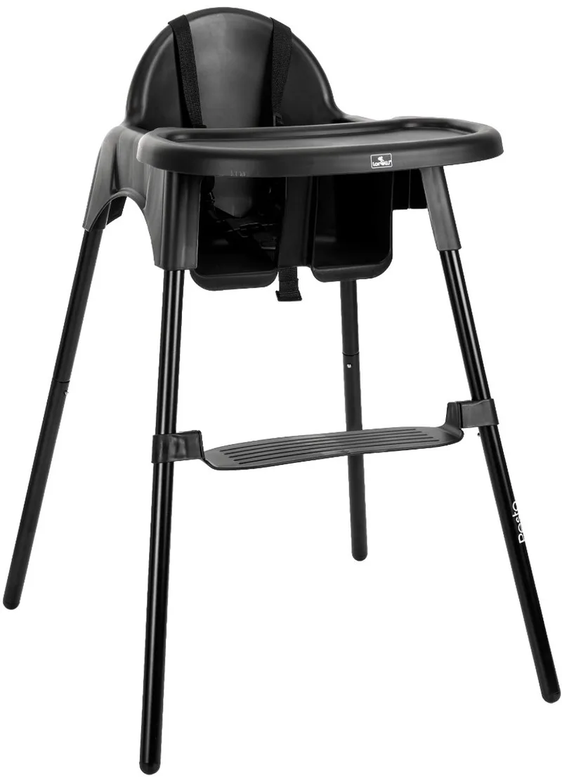 Pesto Black Kinderstoel van Lorelli in Zwart – productfoto