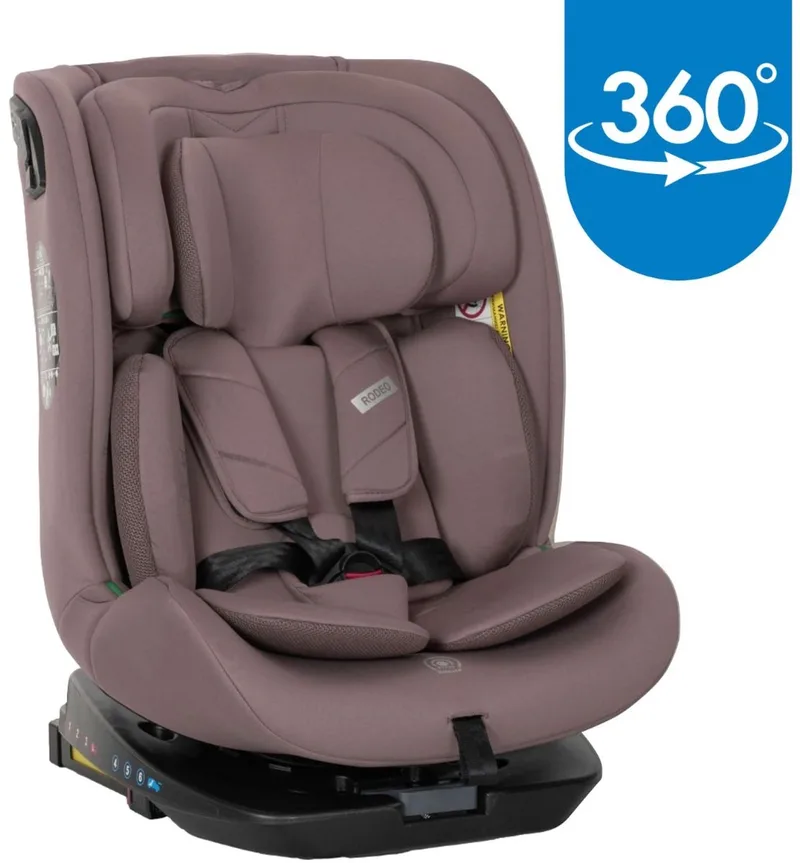Rodeo Dark Pink 40-150 cm 360° i-Size Autostoel van Lorelli in Roze – productfoto