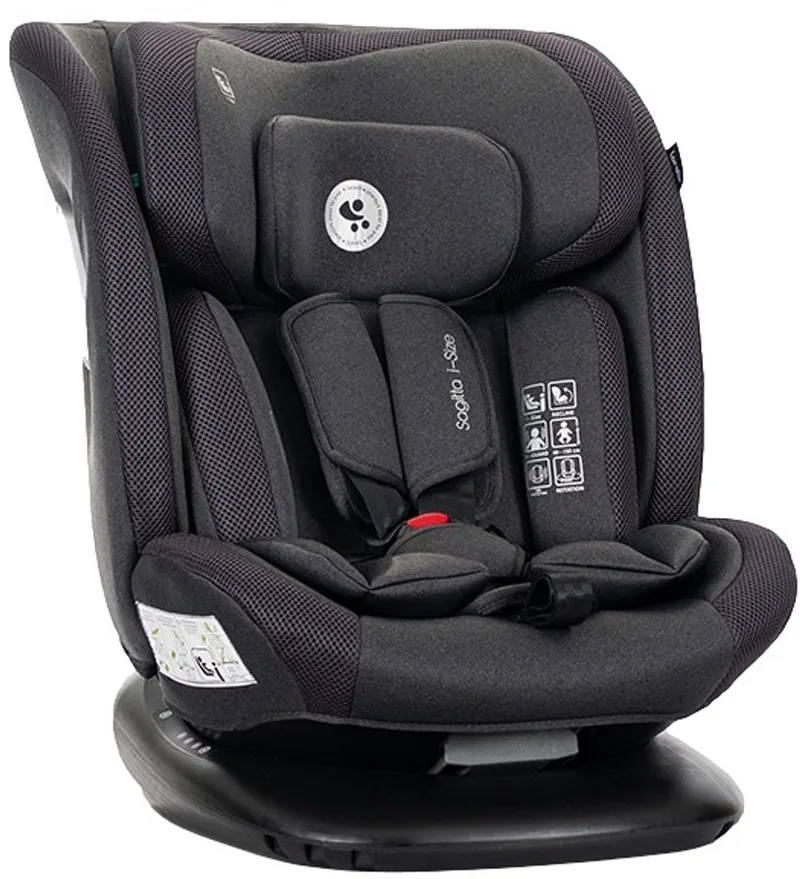 Sagitta Black 40-150 cm i-Size Autostoel van Lorelli in Zwart – productfoto