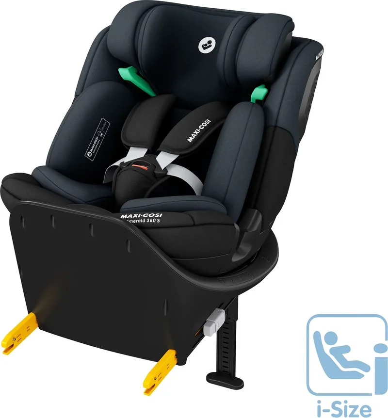 Emerald 360 S i-Size - Autostoel - Vanaf de geboorte tot 12 jaar by Maxi-Cosi in Tonal Black – product photo