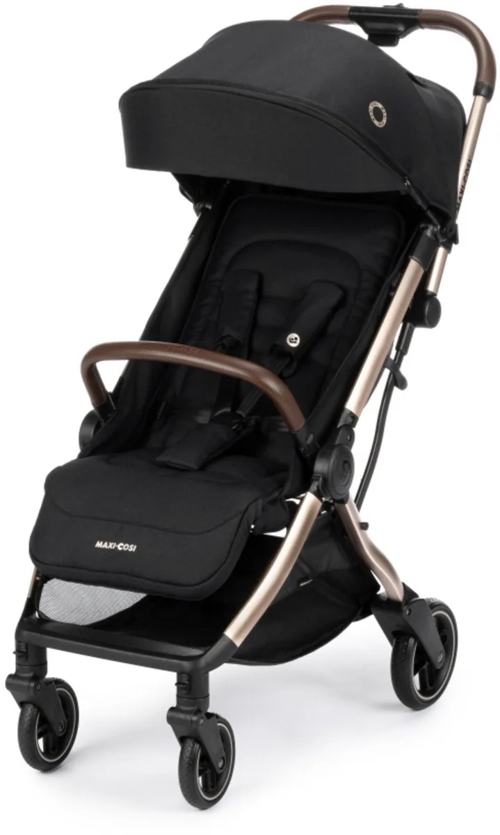 Eva3 wandelwagen - Champagne - Buggy - 0 - 4 jaar, 0 - 22 kg - Lichtgewicht & Compact van Maxi-Cosi in Essential Black – productfoto