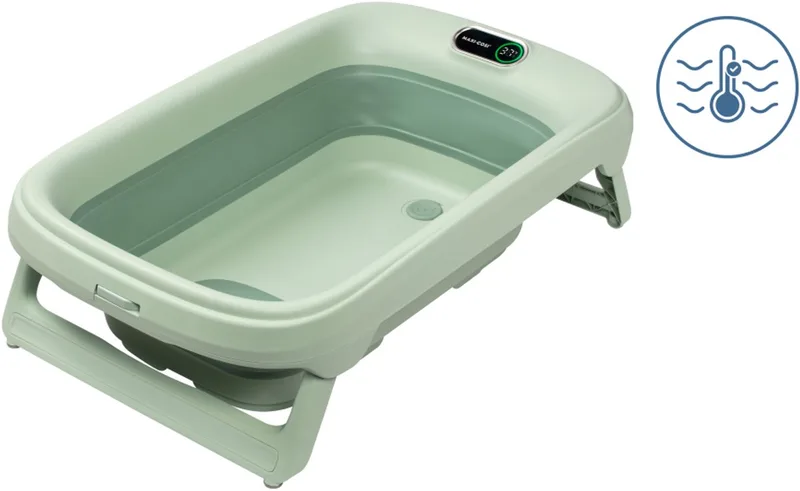 Indigo - Premium opvouwbaar badje - Vanaf de geboorte tot 4 jaar by Maxi-Cosi in Sage Green – product photo