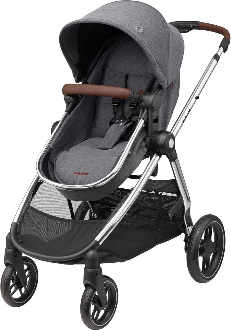 Zelia³ Luxe 2-in-1 Kinderwagen - Omkeerbare zitting - Eenhandvouw - Vanaf de geboorte tot ca. 4 jaar van Maxi-Cosi in Twillic Grey – productfoto