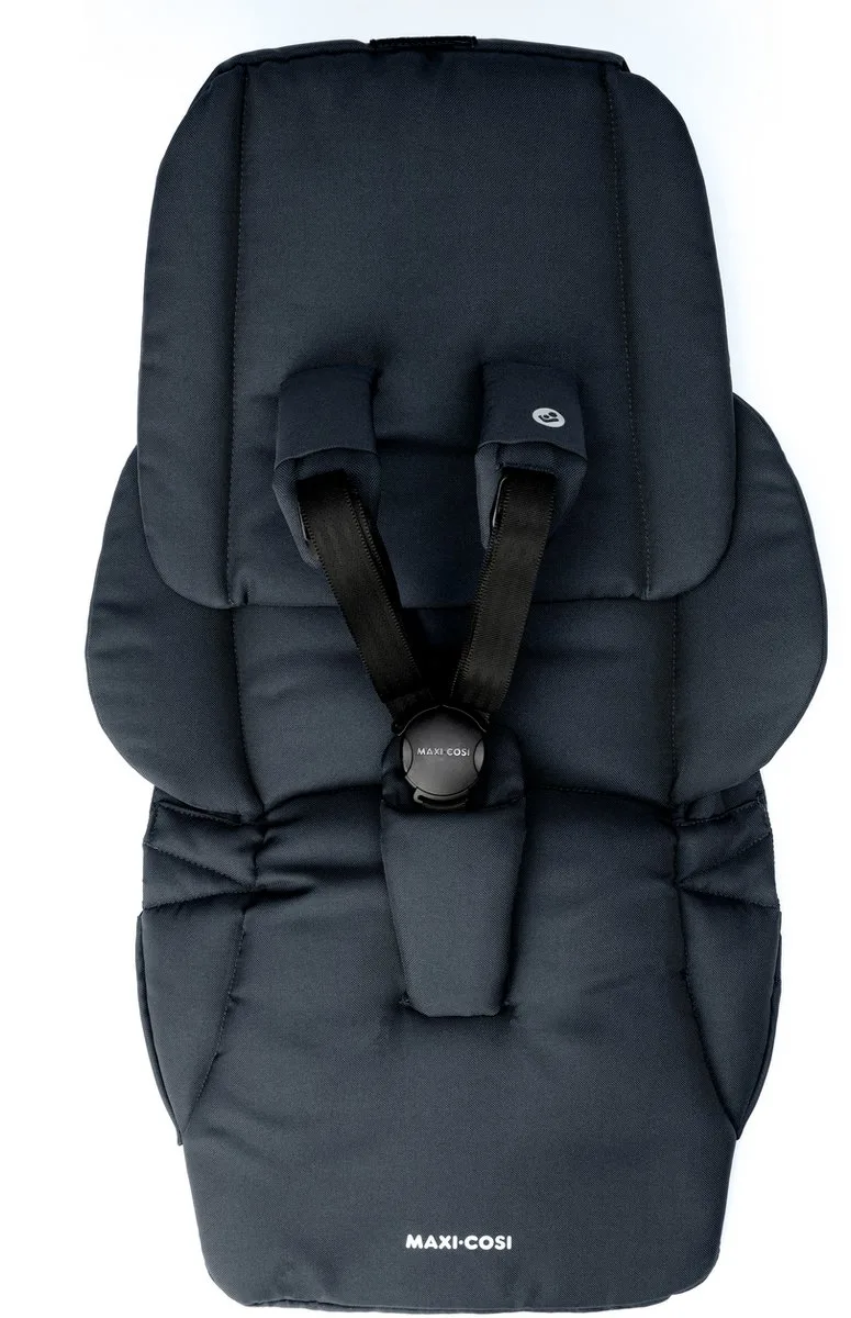 Zittingbekleding en gordel voor Leona2 kinderwagen van Maxi-Cosi in Essential Graphite – productfoto