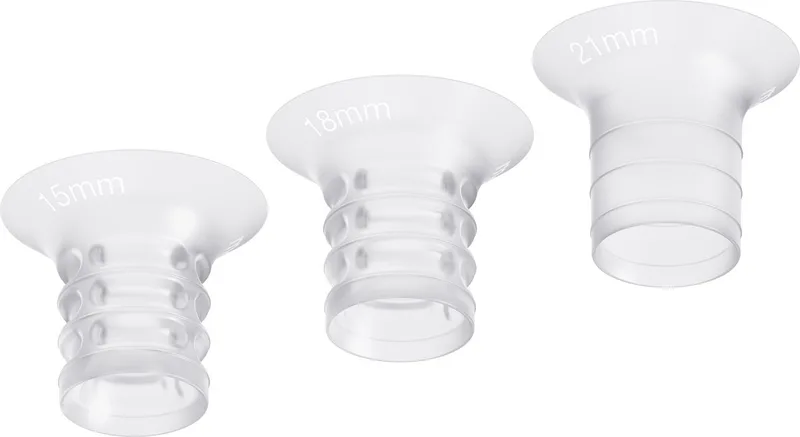 Inserts voor Borstkolf – 6 stuks in 3 maten (15, 18 & 21 mm) by Medela in Transparent, geel – product photo