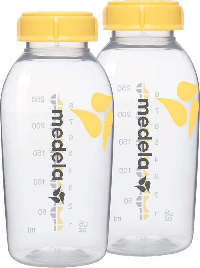 Moedermelk Bewaarflesjes – BPA-vrij - Set van 2x 250 ml per fles