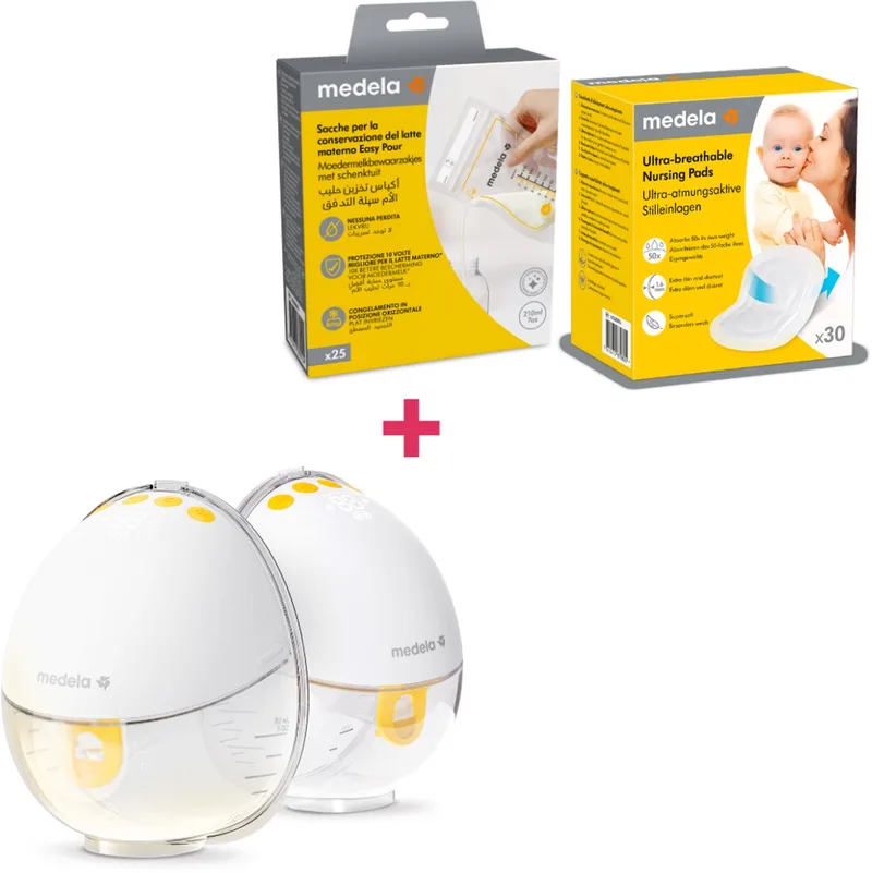 Motion InBra Dubbele Borstkolf Trial Pack - Voordeelverpakking by Medela in Wit – product photo