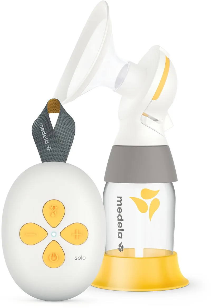Solo Borstkolf - Enkele Elektrische Borstkolf - Compact en Licht - Oplaadbare accu - USB lader van Medela in Wit – productfoto