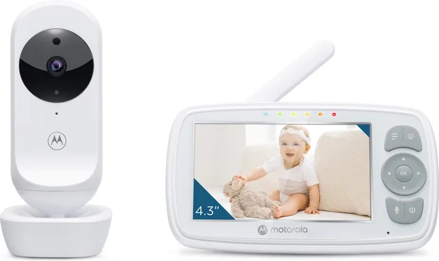 Babyfoon met Camera - Baby Monitor VM34 - Baby Camera met Kleuren Display, Tweeweg Communicatie, Slaapliedjes en Infrarood Nachtvisie - 300M Bereik
