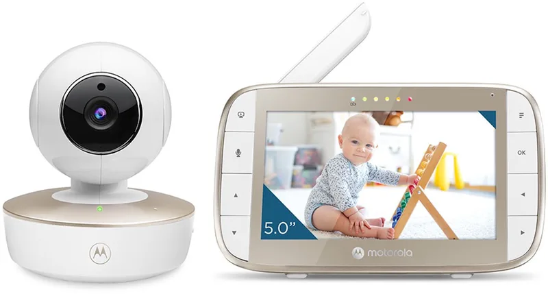 Babyfoon Motorola VM50G videomonitor 5" Pan & Tilt wit van Motorola in Goud – productfoto