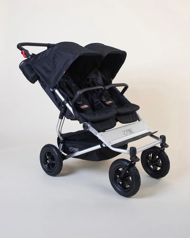 Duet - Duo kinderwagen - Tweeling - Off road - Handrem - Robuust by Mountain Buggy in Black – product photo