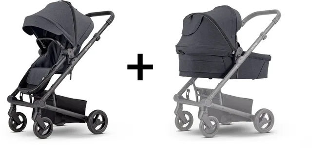 Nexo Plus 2-in-1 Kinderwagen - Reiswieg en Zitje inbegrepen - Compact - Lichtgewicht Frame
