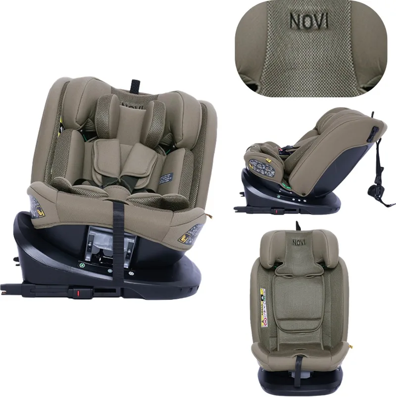 Goliath Go I-size Autostoel - Groep 0-1-2-3 - Isofix - Draaibaar - Taupe - 0 - 150 cm by Novi Baby in Taupe Go – product photo