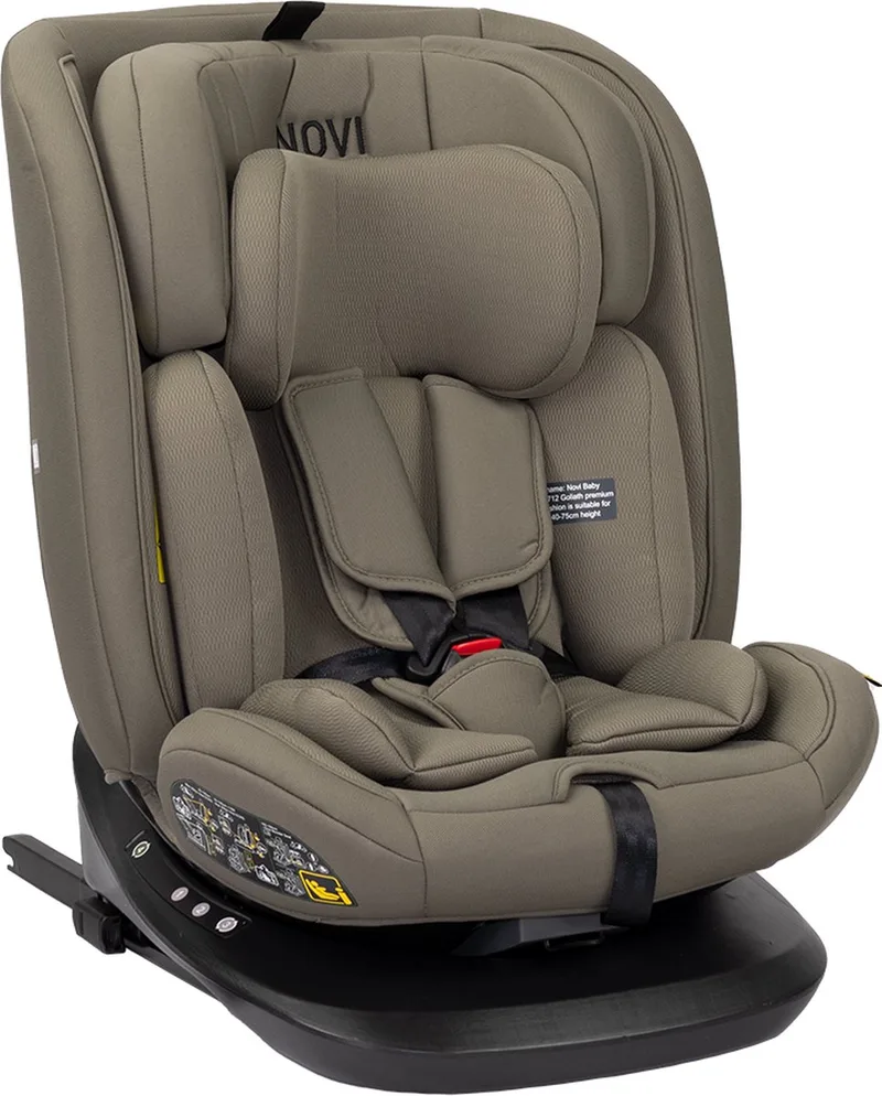 Goliath Premium Autostoel - I-Size - Draaibaar - Dark Chocolat de Novi Baby en Bruin Premium – photo produit