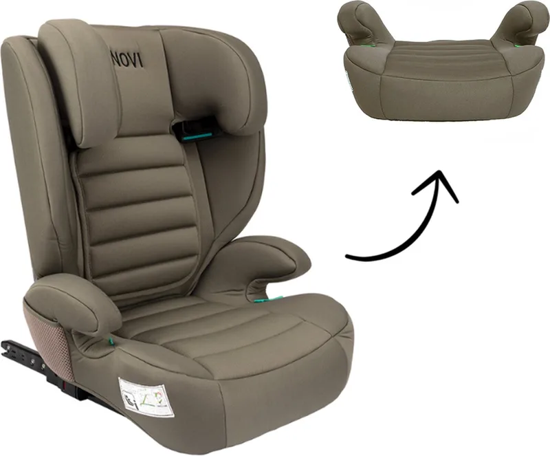 James Premium Autostoel - i-Size - met Isofix - 100-150 cm by Novi Baby in Taupe – product photo
