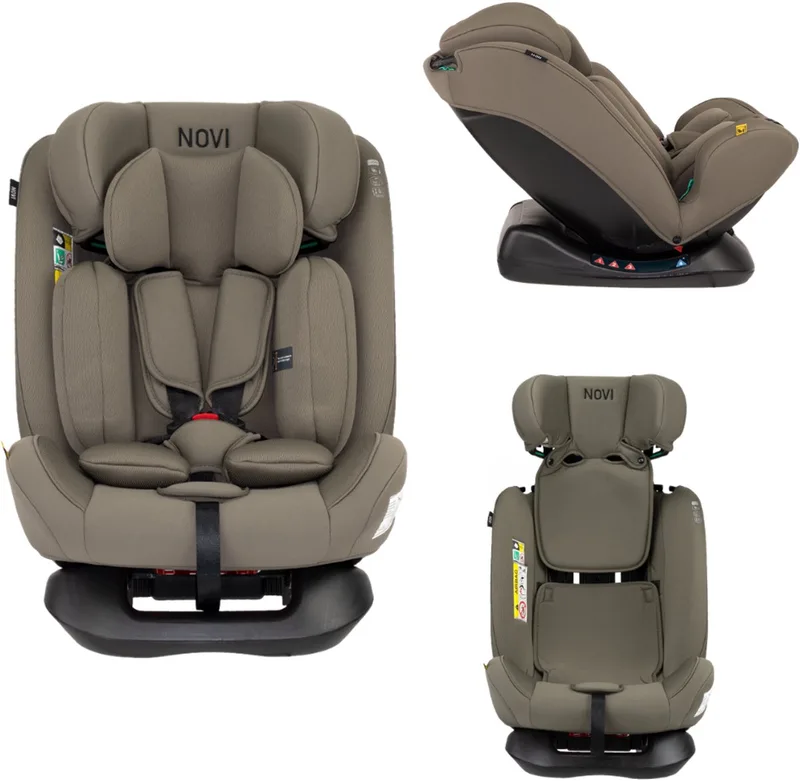 Lucas Premium - Autostoel - I-Size - Dark - Groep 0-1-2-3 van Novi Baby in Taupe – productfoto