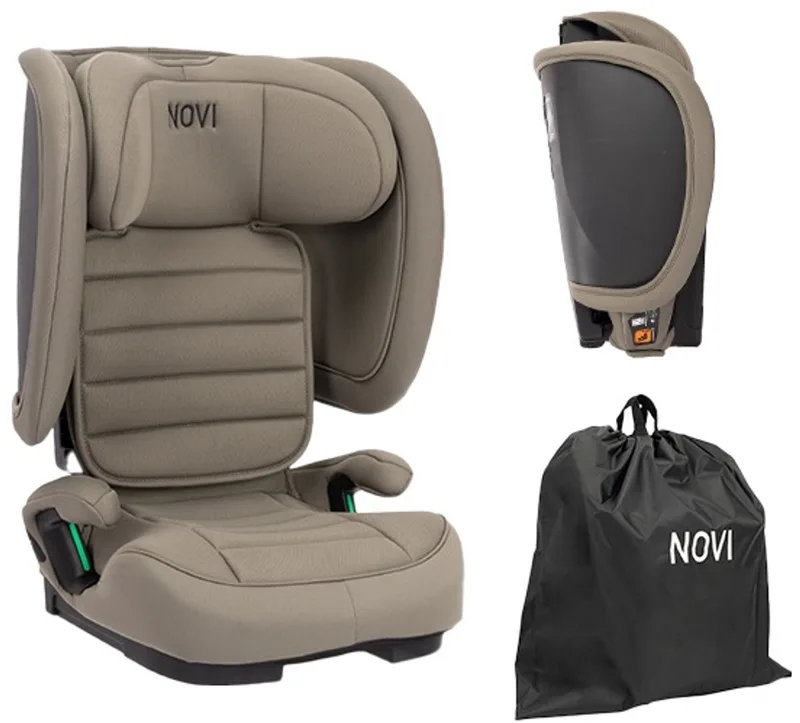 Max I-Size Autostoel - Dark - Inclusief Draagtas van Novi Baby in Taupe – productfoto