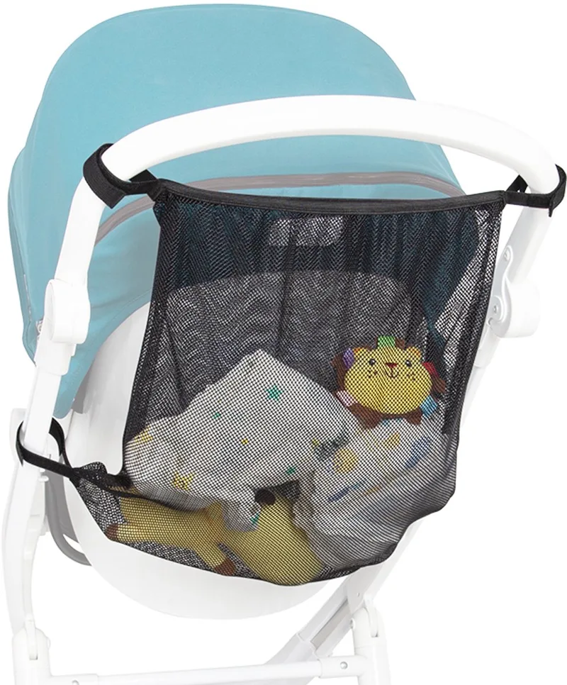 Novi Boodschappenmand – Voor Buggy en Kinderwagen – Extra Opbergruimte van Novi Baby in Zwart – productfoto