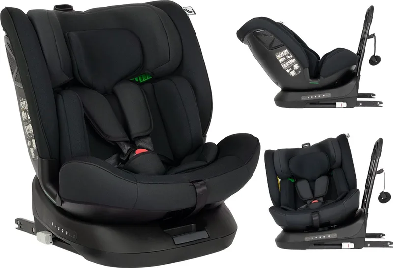 Novi Nathan V2 Premium Autostoel - I-Size - 360 graden draaibaar - 0-150 cm van Novi Baby in Zwart – productfoto