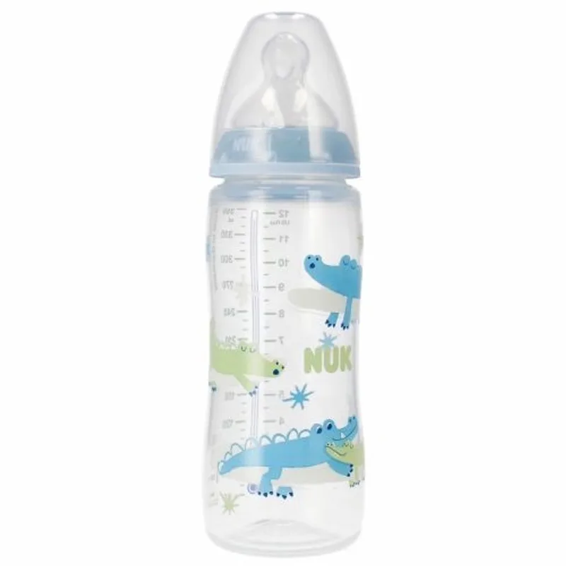 First Choice+ babyfles 360ml temperatuurindicator 6-18m by NUK in Blauw – product photo