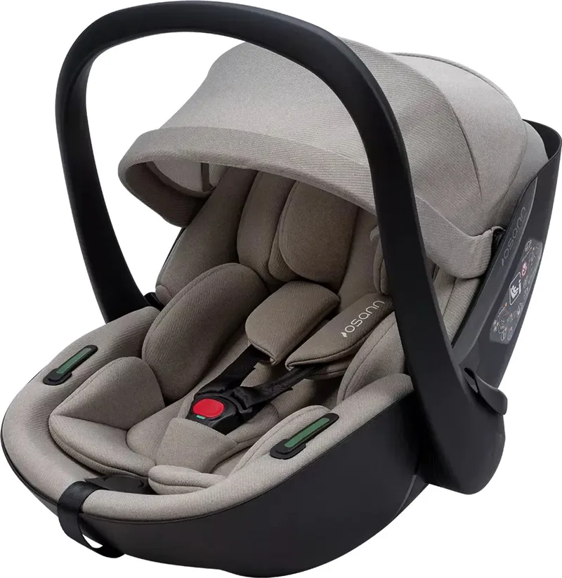 Cuddle i-Size Autostoel 40-150 cm – Isofix – R129 – Groep 0/1/2/3 – Verstelbare Hoofdsteun & Comfort Insert van Osann in Beige – productfoto