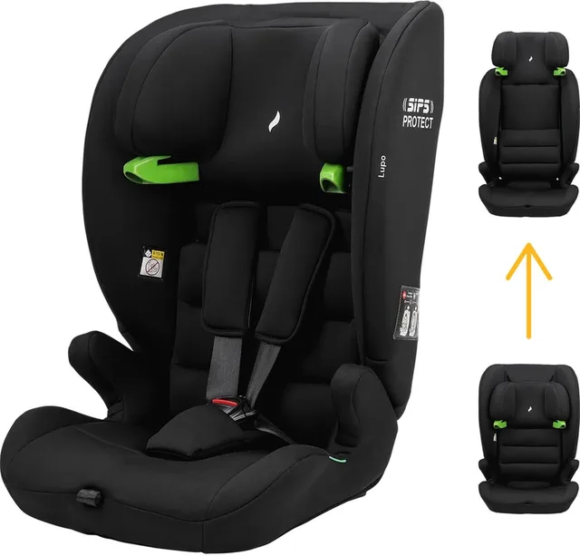 Lupo 2 Isofix i-Size Autostoel 76-150 cm – Isofix – R129 – Groep 1/2/3 – Verstelbare Hoofdsteun