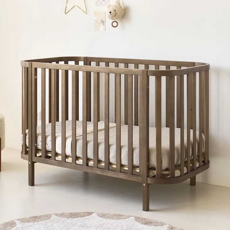 Ovaal Ledikant Cocoon - 60 x 120 cm - Premium Cocoa de Petite Amélie en Cocoa – Cocoon – photo produit